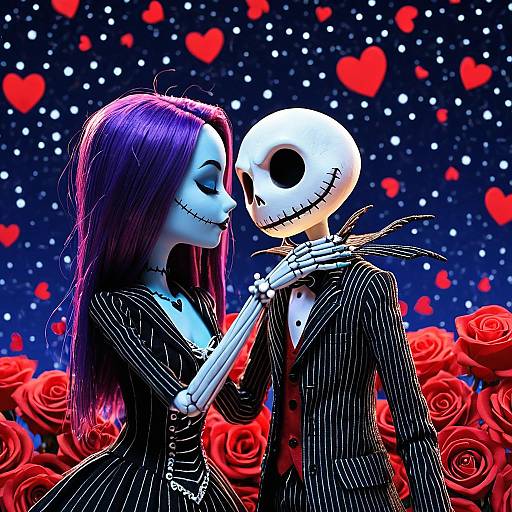 Nightmare Before Valentine's Day Embrace