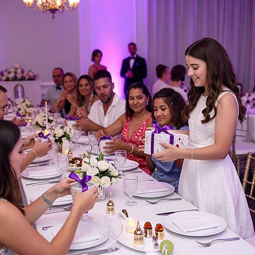 Elegant Bat Mitzvah Celebration Setup