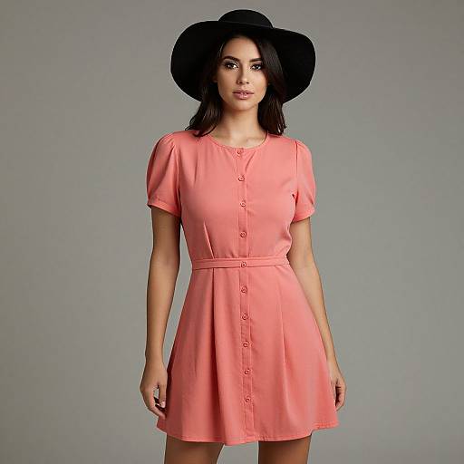 Casual Chic Coral Pink Dress