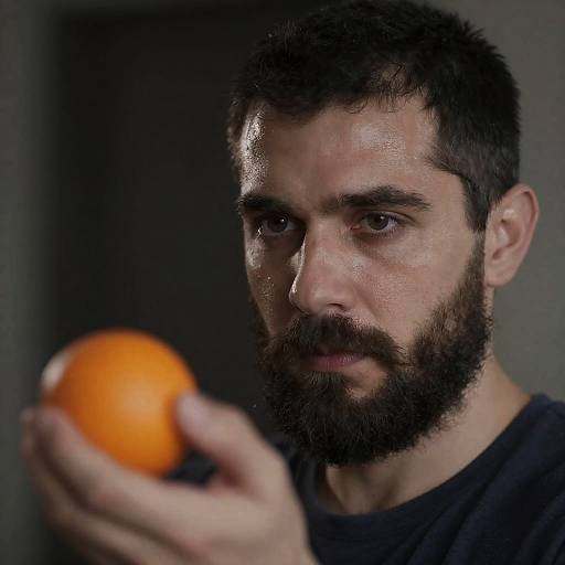 Intense Portrait of a Bearded Man