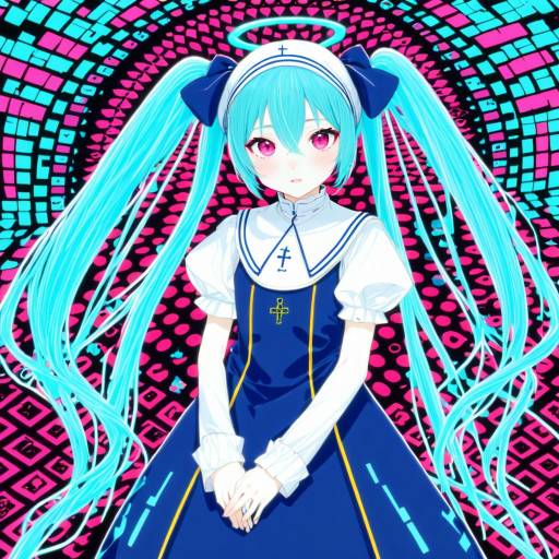 Illustration of Aimaina, vocaloid in the style of Yamaguchi yuu