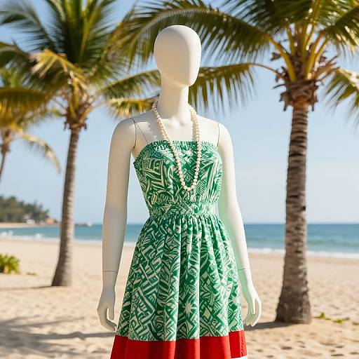 Mannequin on Sunny Tropical Beach