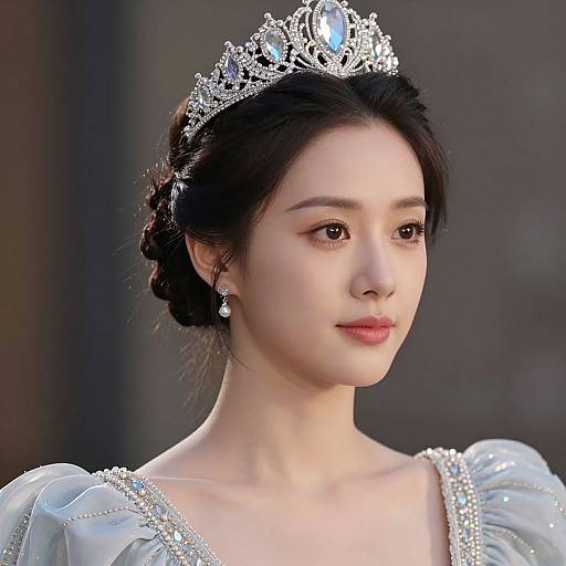 Aurora Costume Woman Close-Up