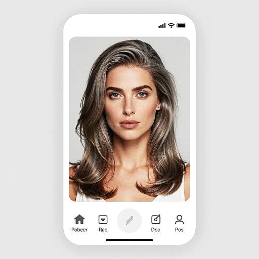 Elegant Grey Hair Transformation App