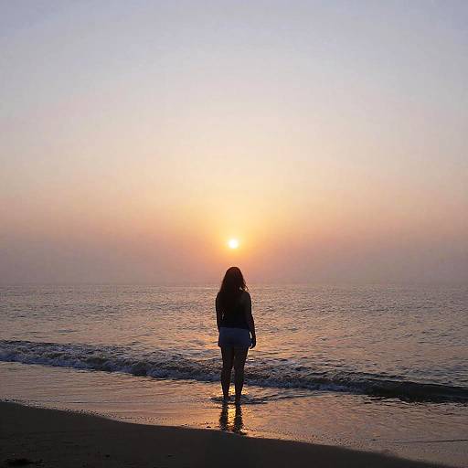 Zelda Silhouette at Sunrise Beach
