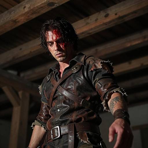 Dark and Intense Male Portrait