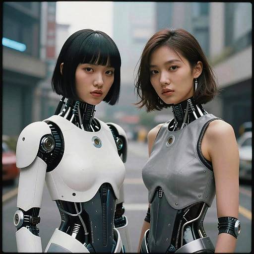 Futuristic Android Women Portrait