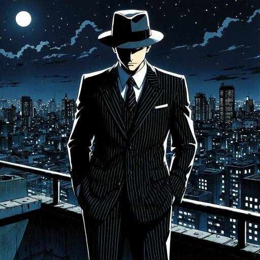 Private Investigator on Rooftop at Night