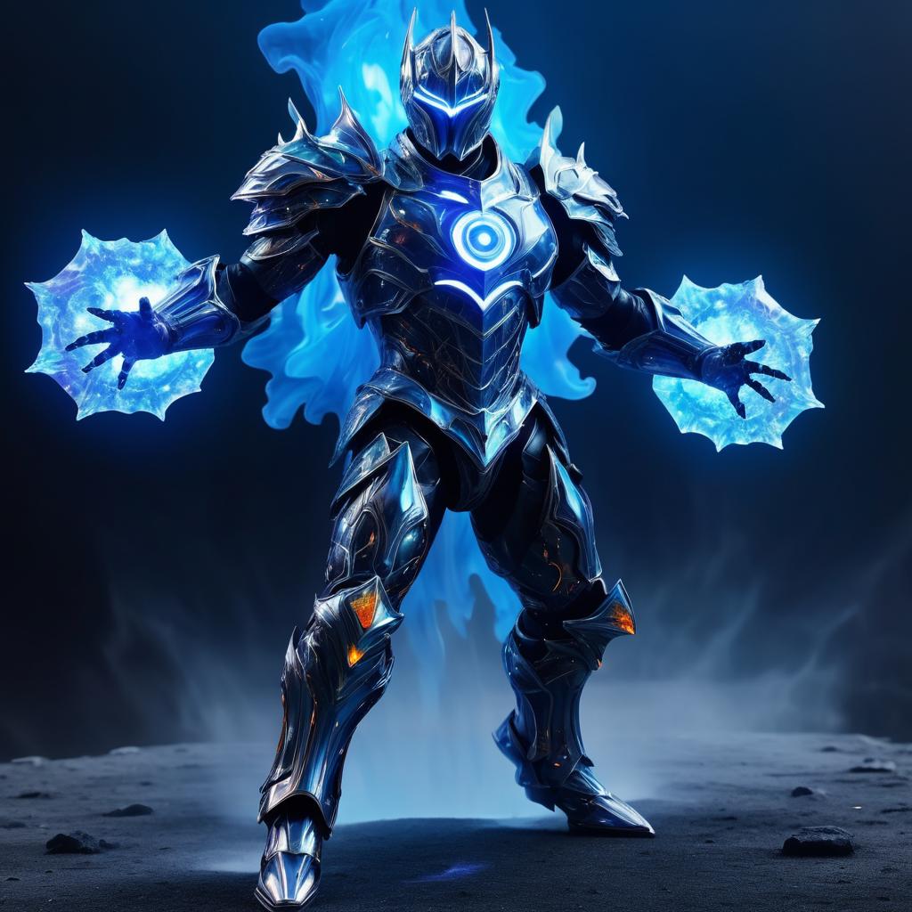 Epic Mutated Knight in Cosmic Armor