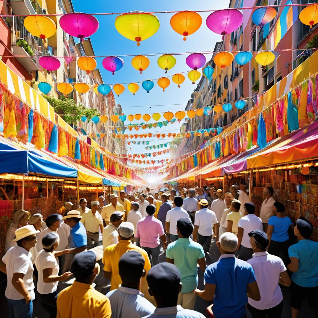 Vibrant Street Festival in High Resolution