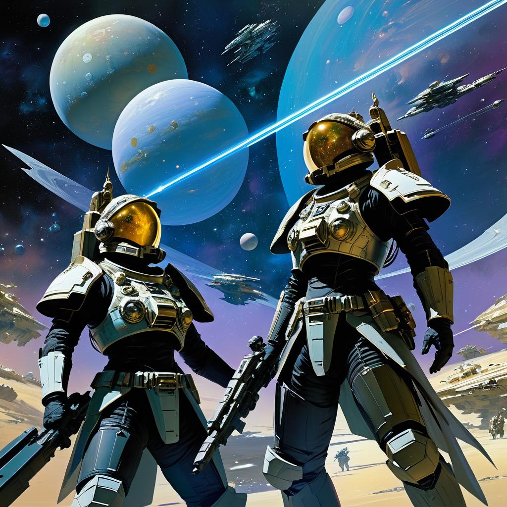 Epic Galactic Space Opera Artwork