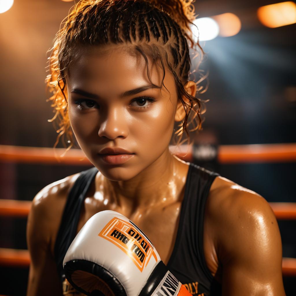 Intense Zendaya as a Muay Thai Fighter