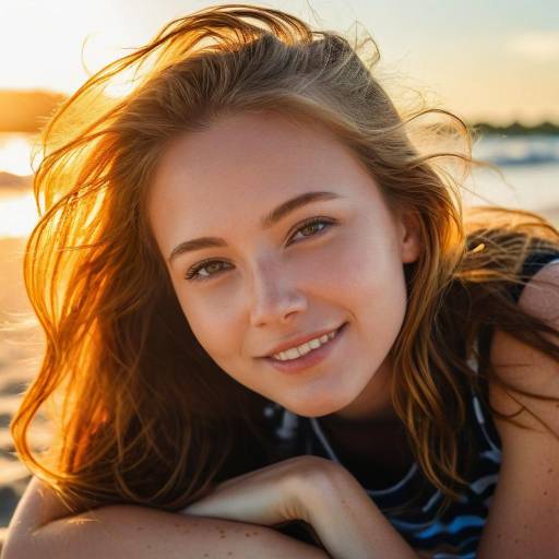 Radiant Portrait of a Beachy Teen Radiant Portrait of a Beachy Teen