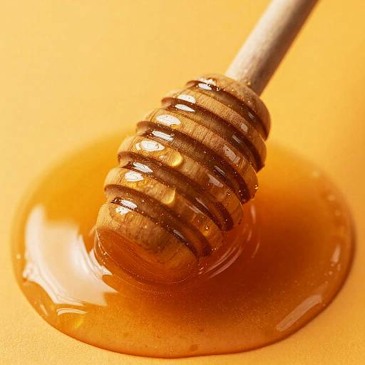 Glossy Honey Dipper Close-Up