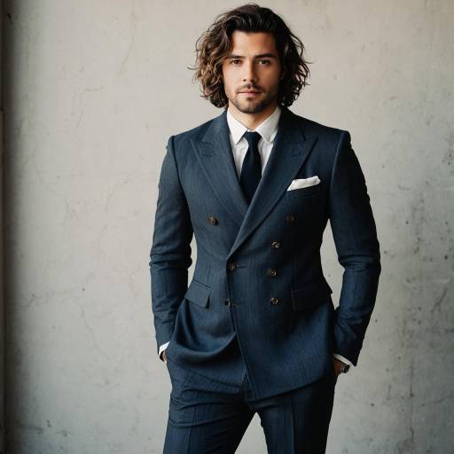 Man in Stylish Blue Suit