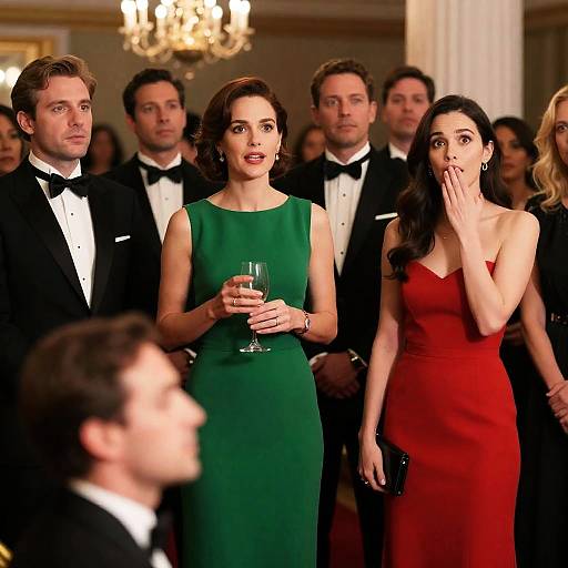 Captivating Formal Event with Diverse Reactions