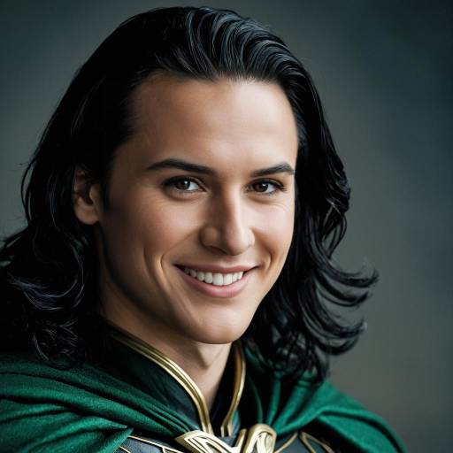 Smiling Male Loki Costume Portrait
