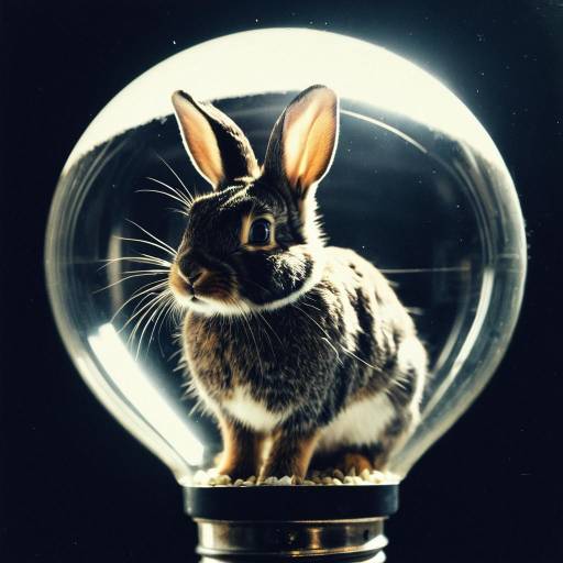 Rabbit-Inspired Lightbulb Instagram Photo