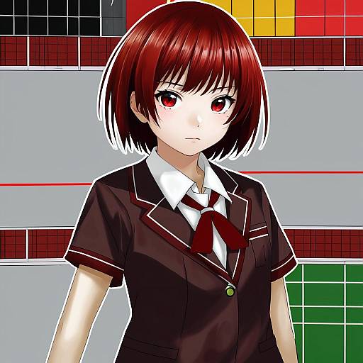 Illustration of Aoba tsugumi, kannagi in the style of Shirokitsune