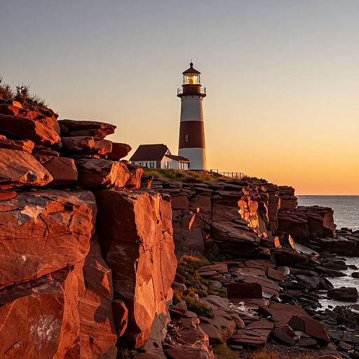 Sunset Over Prince Edward Island Cliffs
