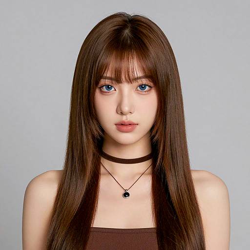 Realistic Digital Portrait of a Young Woman