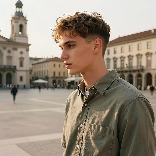 Male Photographer with Nape Undercut