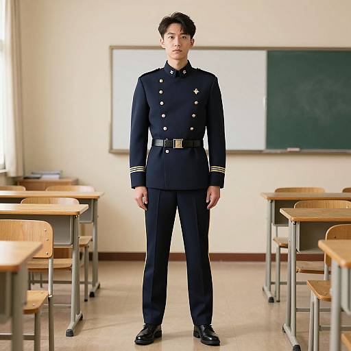 Nevermore Academy Uniformed Man