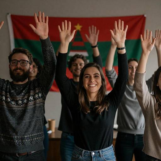 Celebration in a Dimly Lit Room