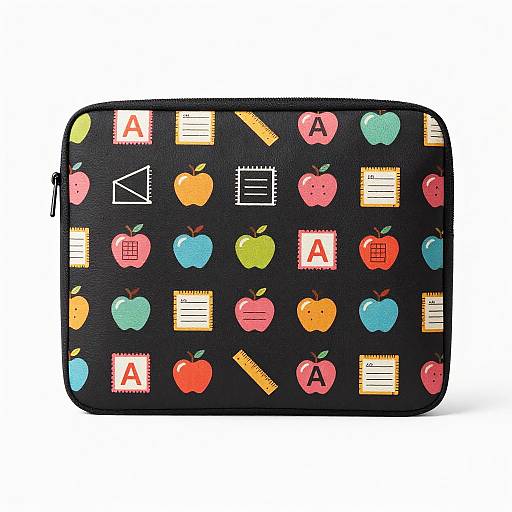 Sleek Teacher-Themed Laptop Sleeve Design