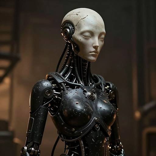 Futuristic Alien Cyborg Portrait