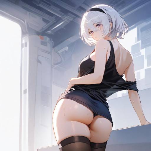 Sensual 2B in Dramatic Lighting