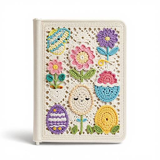 Crochet Easter Collage Book Cover