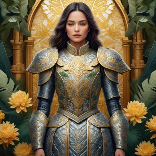 Majestic Knight Surrounded by Nature's Beauty Majestic Knight Surrounded by Nature's Beauty