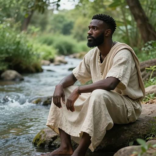 Abimelech's Reflective Riverside Moment