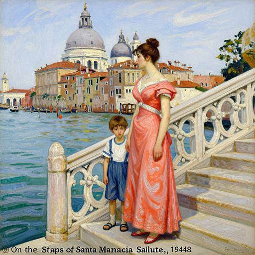 Serene Venice Steps by Vanessa Bell