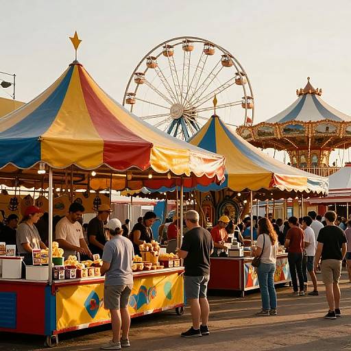 Vintage Carnival with Classic Rides