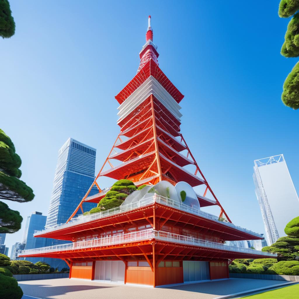 Tokyo Tower Redefined: A Photorealistic Vision