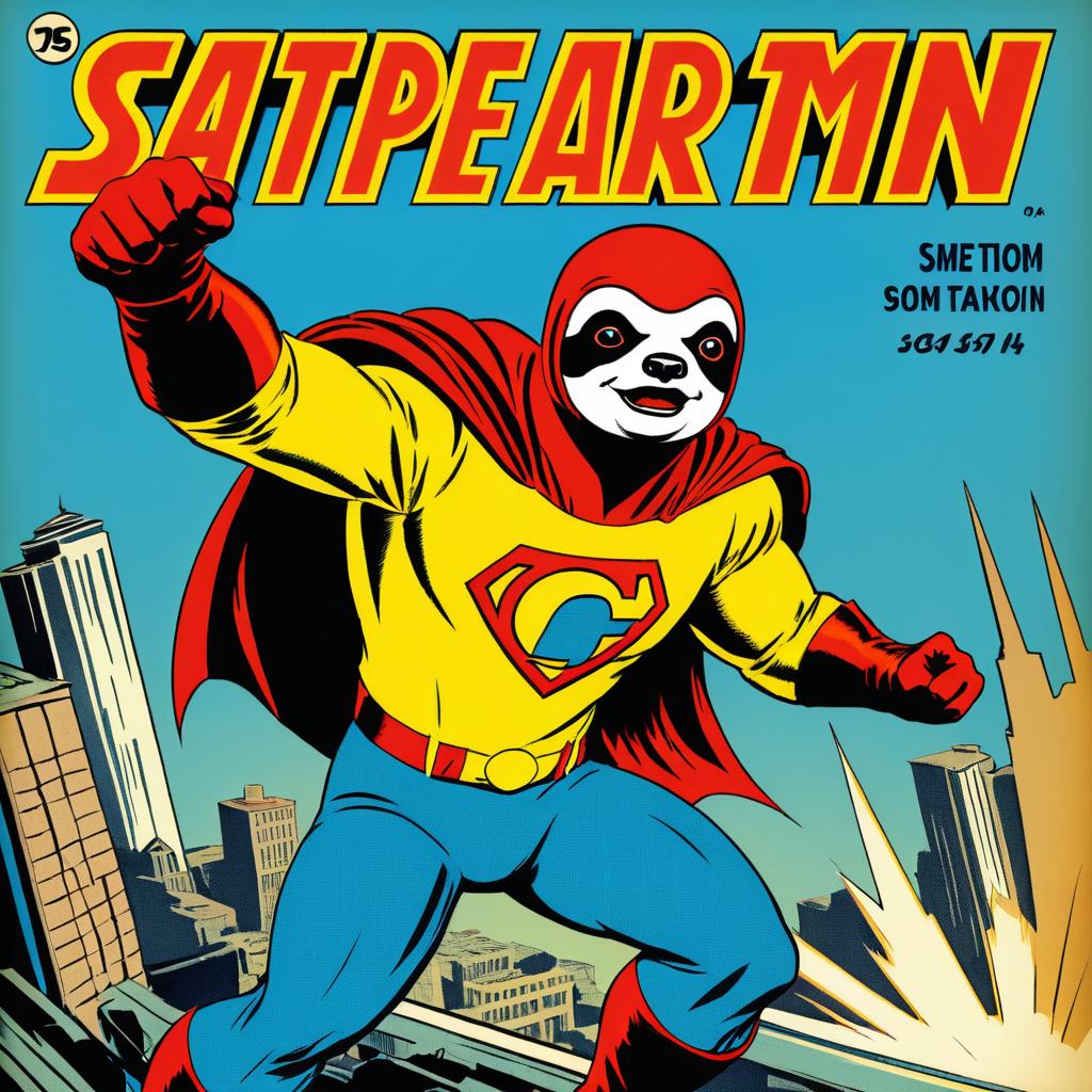 Heroic Sloth: Retro Comic Book Adventure