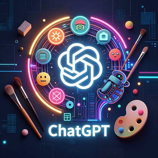 Digital artwork featuring a glowing 