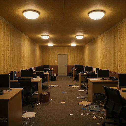 Endless Yellow Backrooms Maze