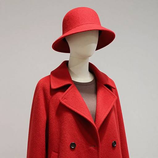 Mannequin in Red Coat and Hat