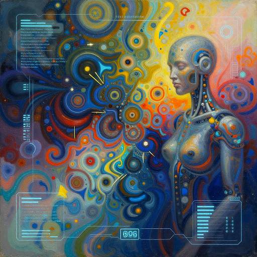 Futuristic AI Digital Art Enhancement