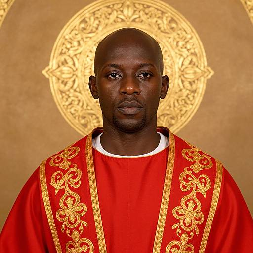 Symmetric Portrait of Saintly Man