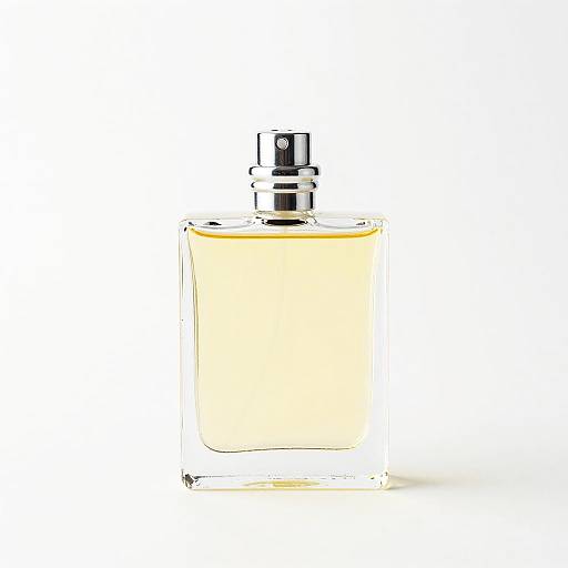 Minimalist Yellow Cologne Bottle