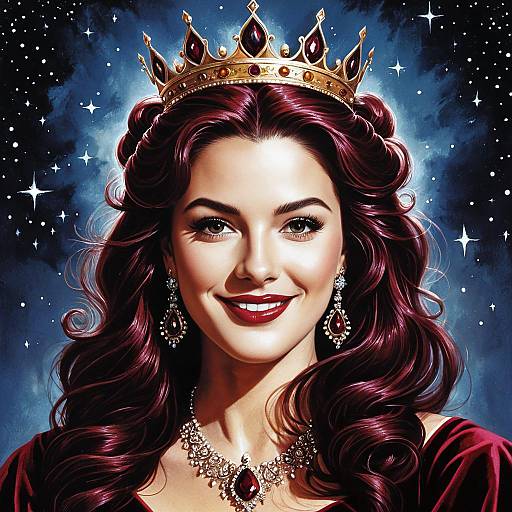 Vintage 90’s Romance Enchantress Portrait