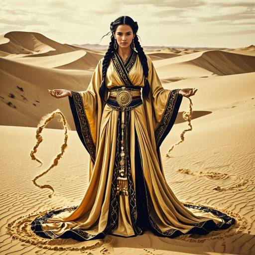 Mystic Desert Queen in Silken Robe
