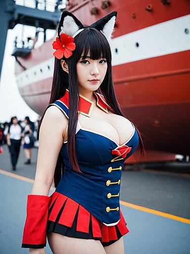 Lifestyle costume photo of Akagi (warship girls r). Cosplay clothes