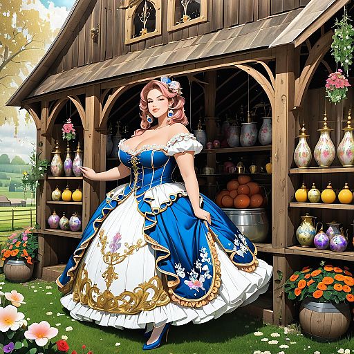 Baroque Whimsy: Rustic Elegance Unleashed