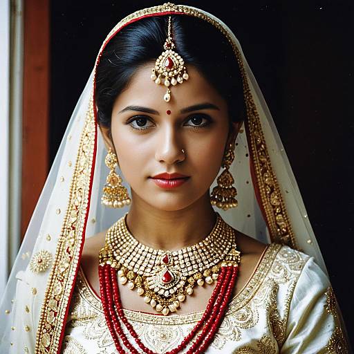 Indian Bridal Outfit with Jewelry