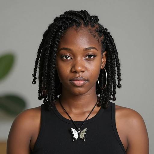 Portrait of a Young Black Woman